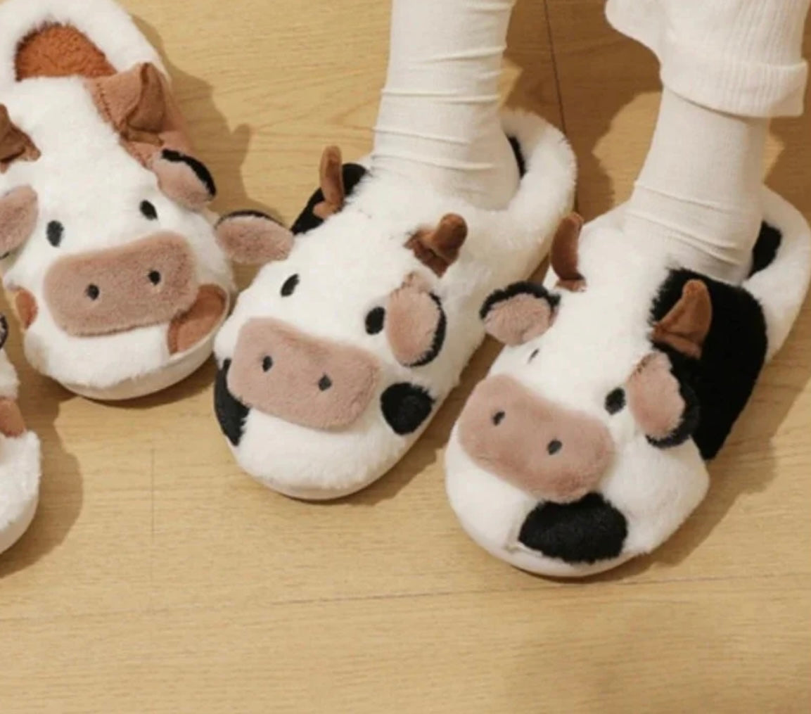Handmade Cow Slippers
