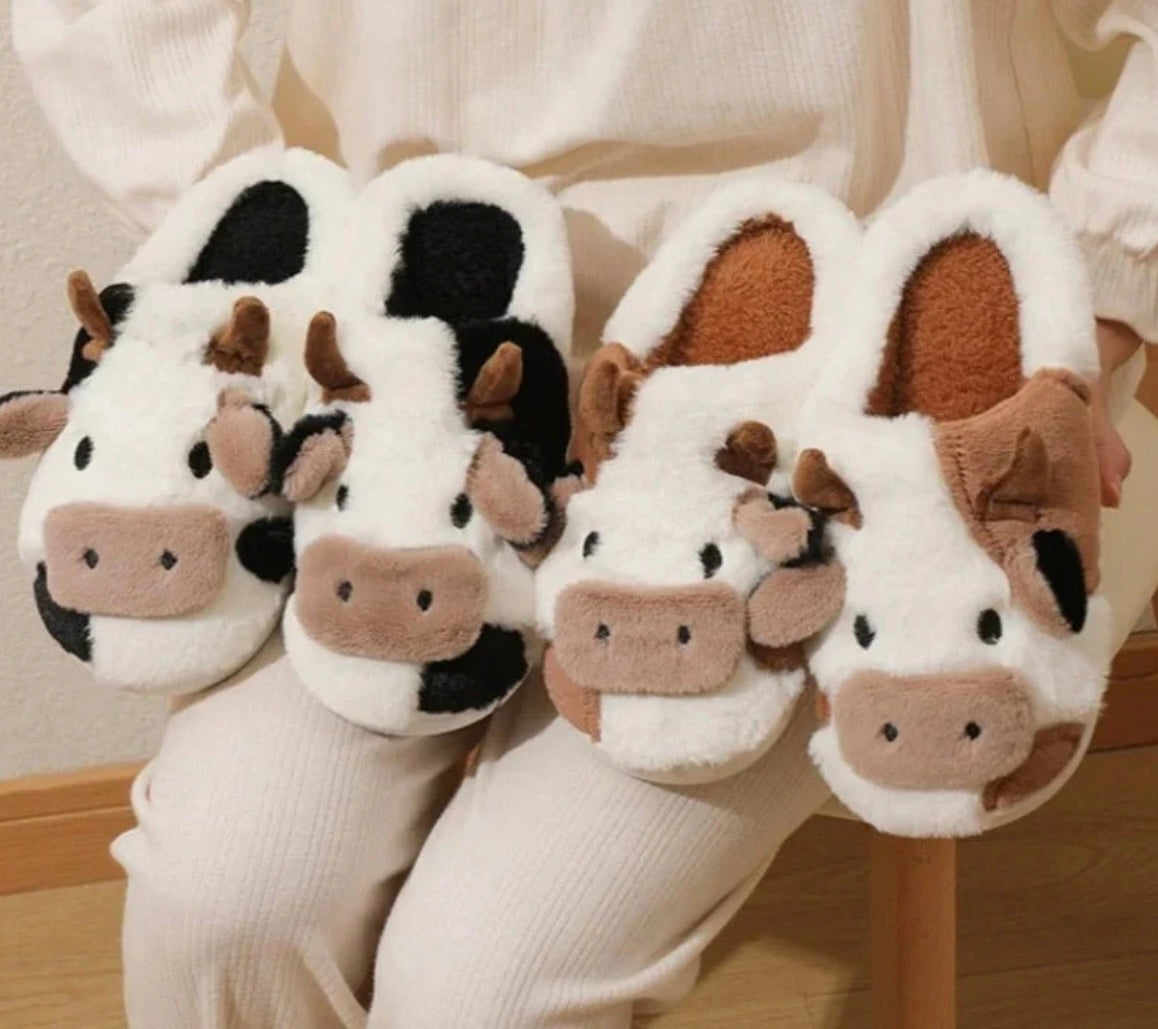 Handmade Cow Slippers